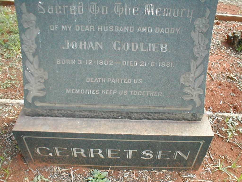 GERRETSEN Johan Godlieb 1902-1961