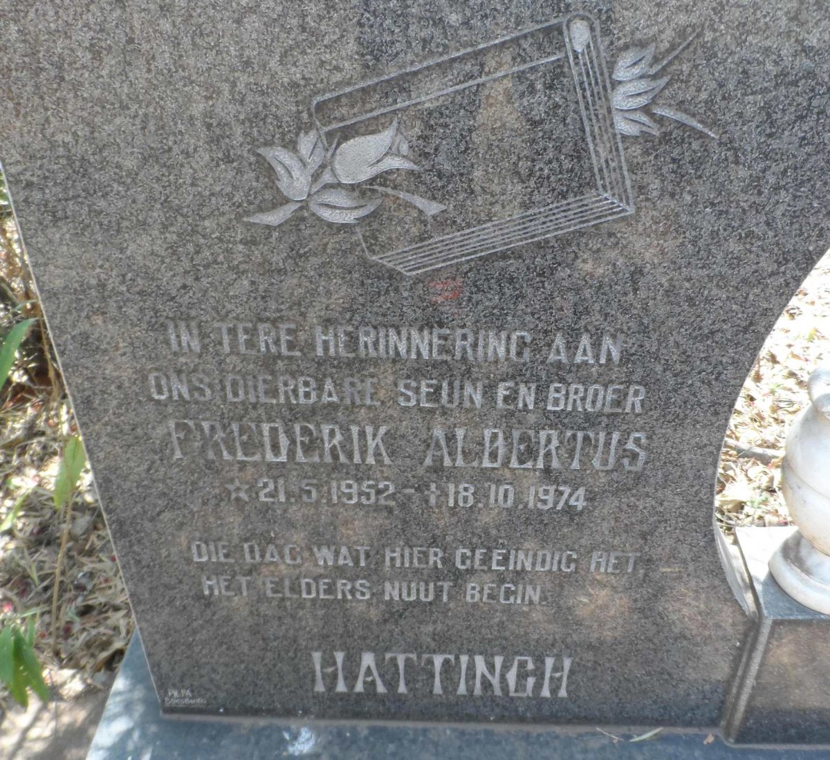 HATTINGH Frederik Albertus 1952-1974