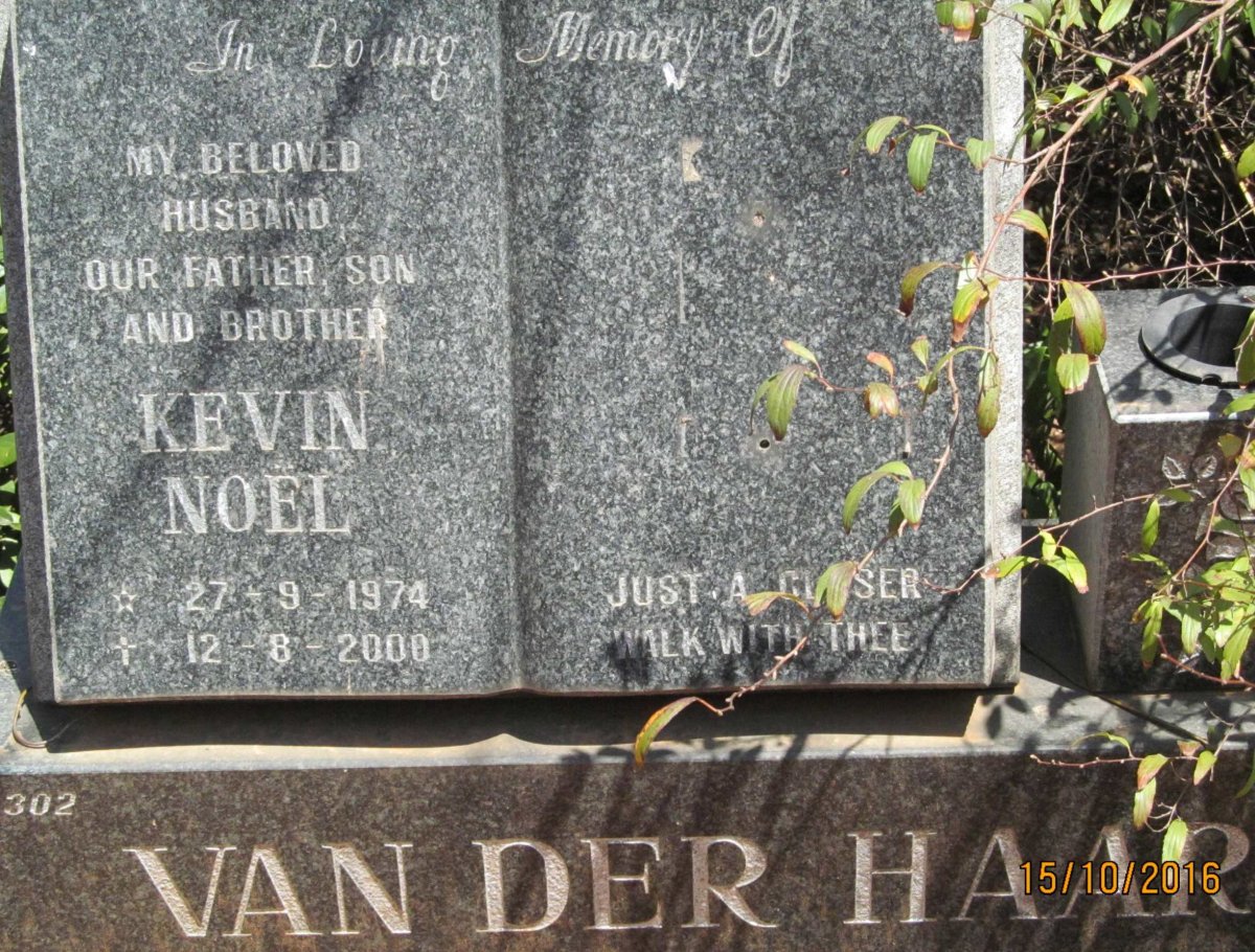 HAAR Kevin Noel, van der 1974-2000