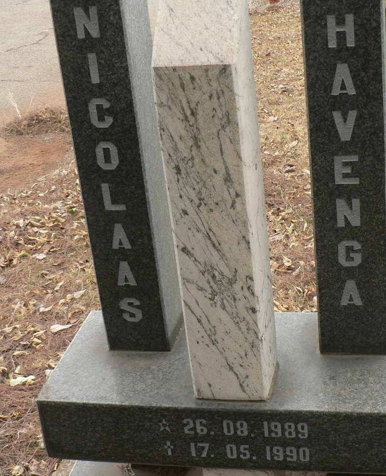 HAVENGA Nicolaas 1989-1990