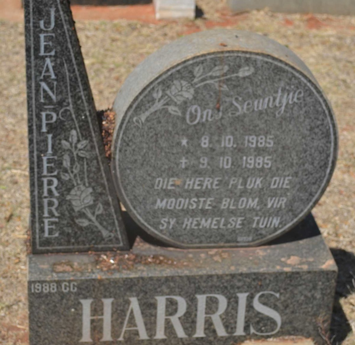HARRIS Jean Pierre 1985-1985