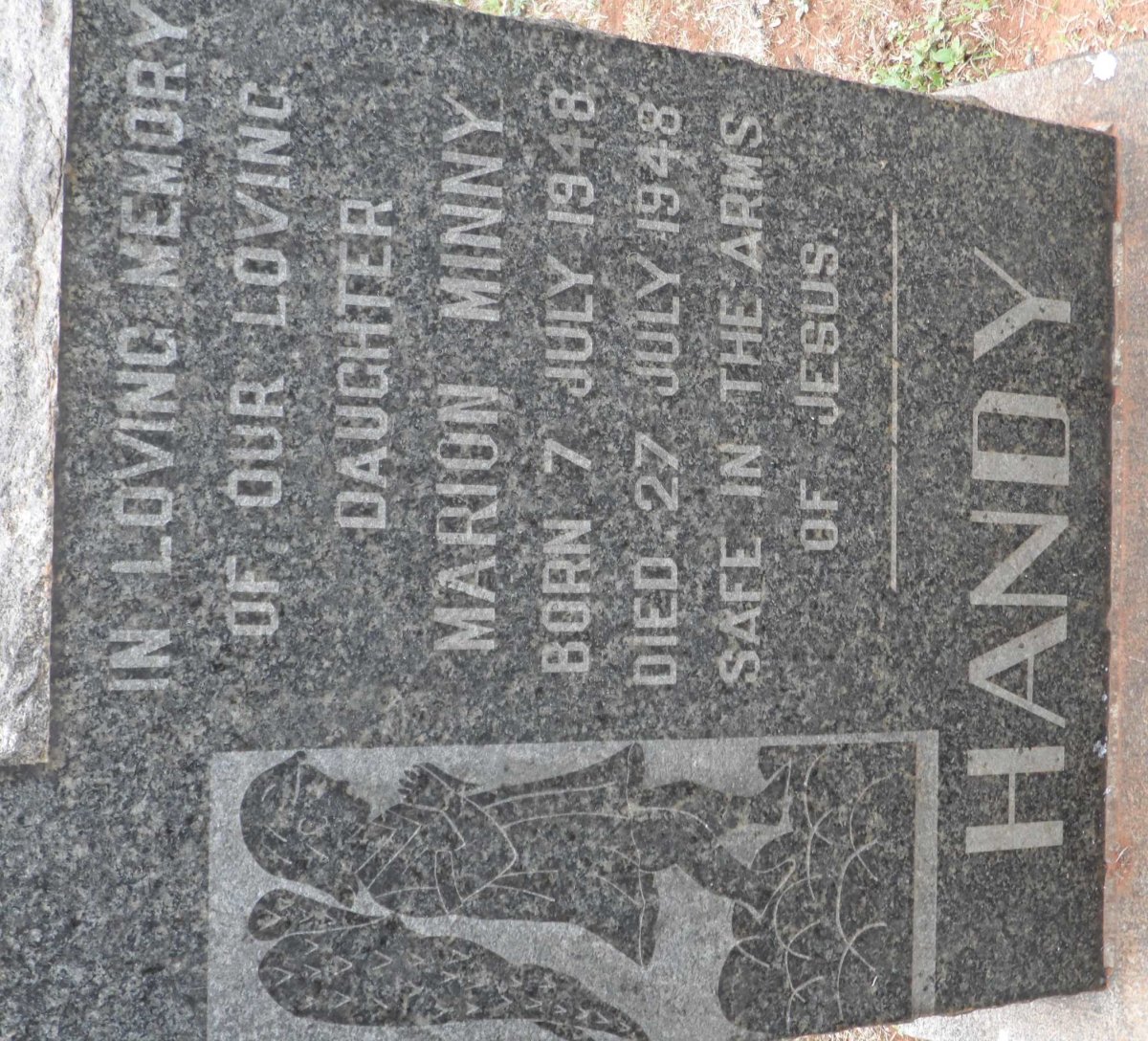 HANDY Marion Minny 1948-1948