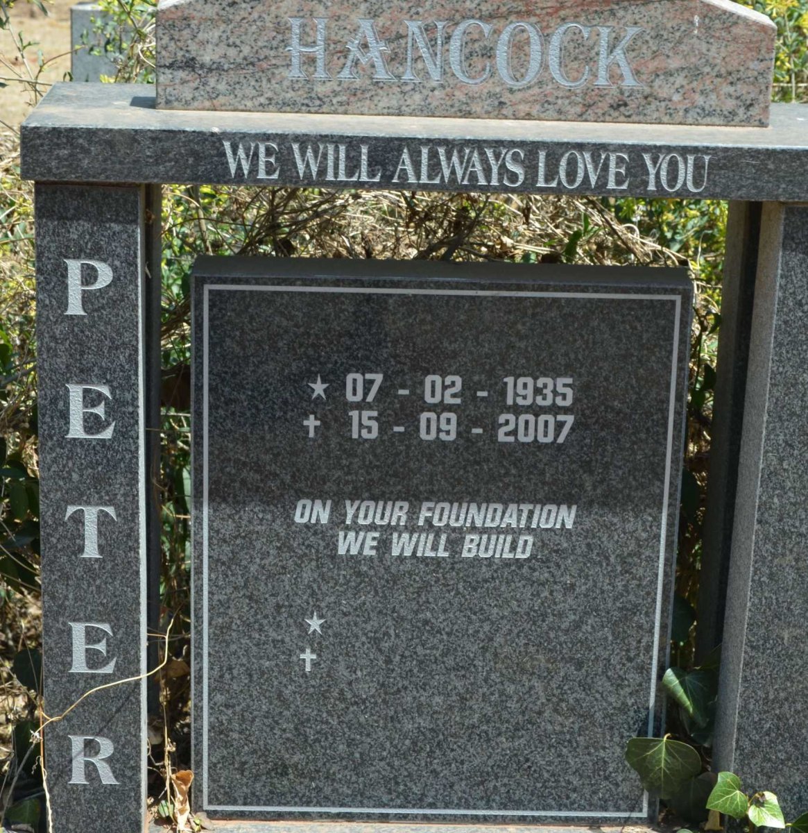 HANCOCK Peter 1935-2007