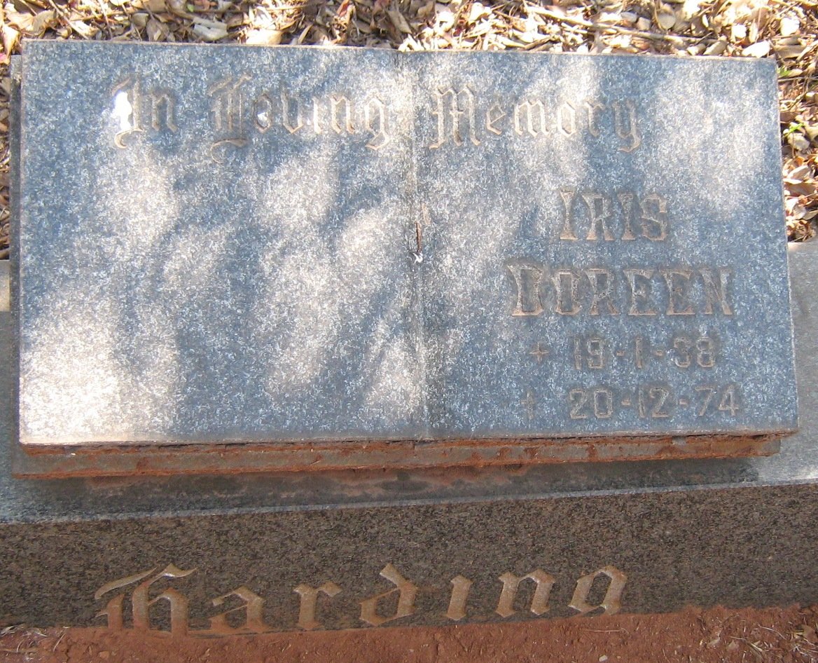 HARDING Iris Doreen 1938-1974