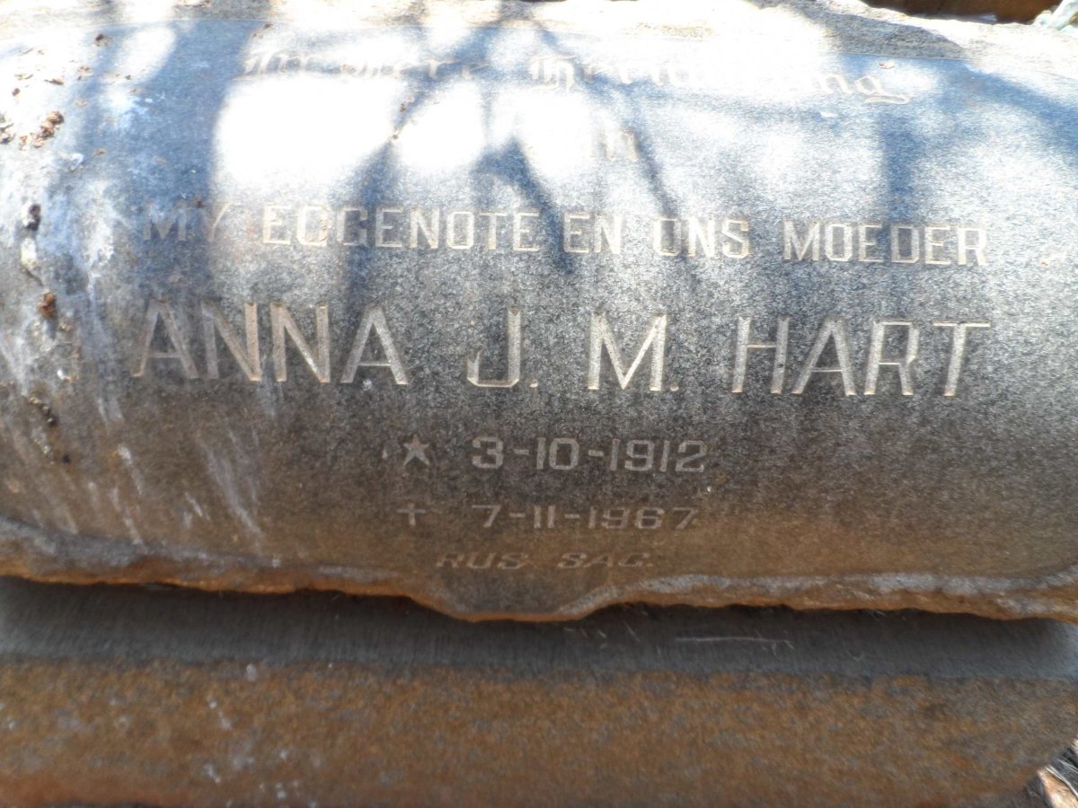 HART Anna J.M. 1912-1967