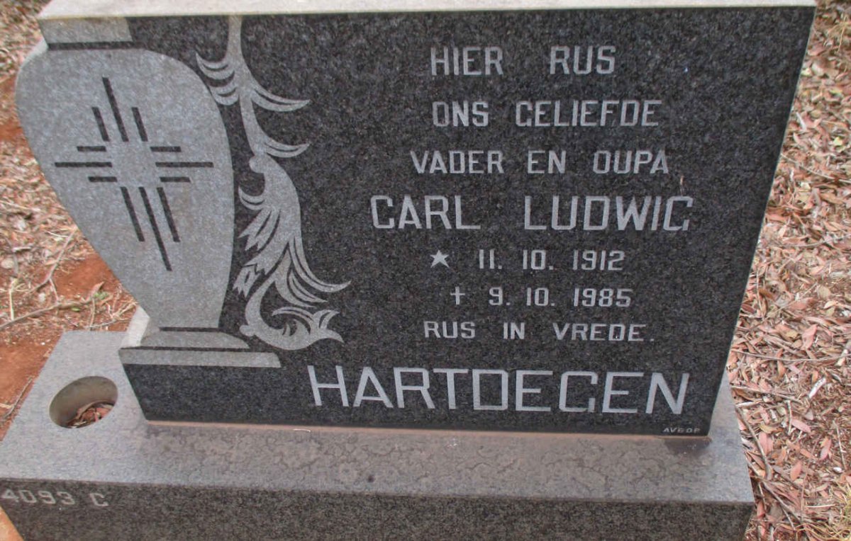 HARTDEGEN Carl Ludwig 1912-1985