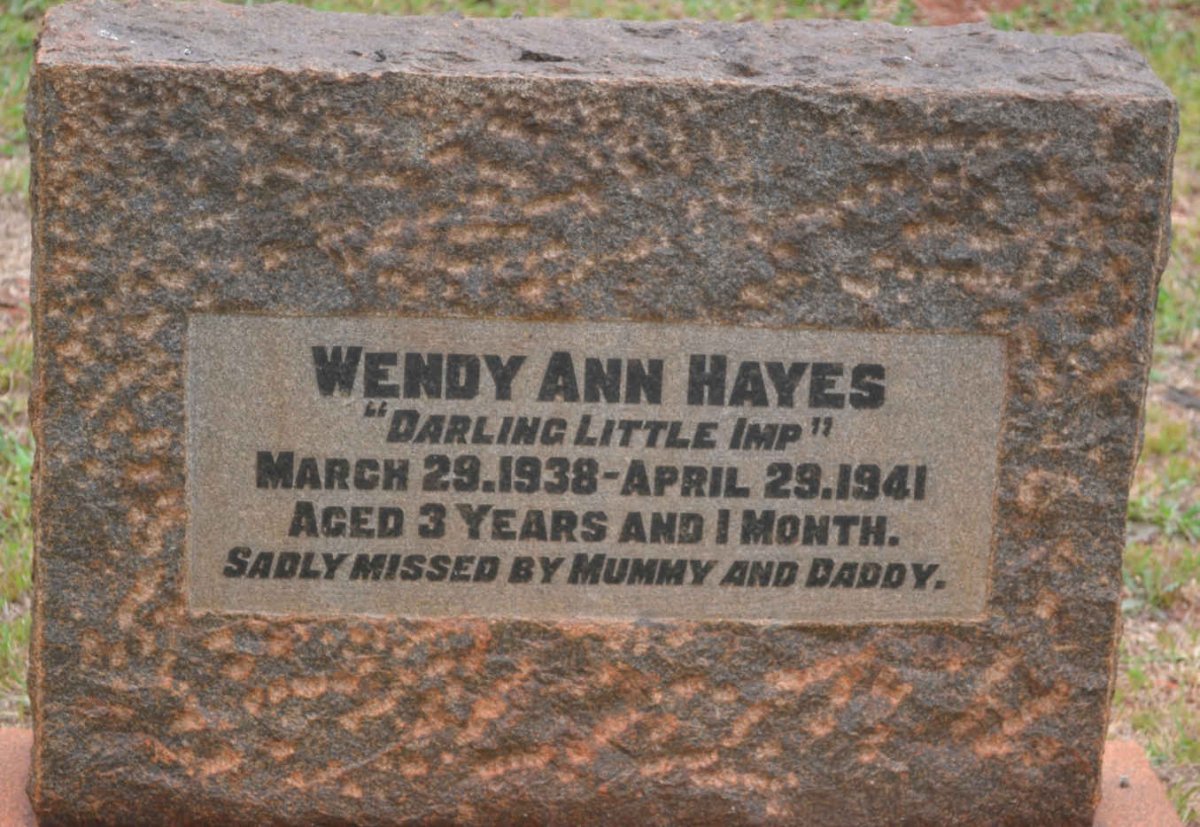 HAYES Wendy Ann 1938-1941