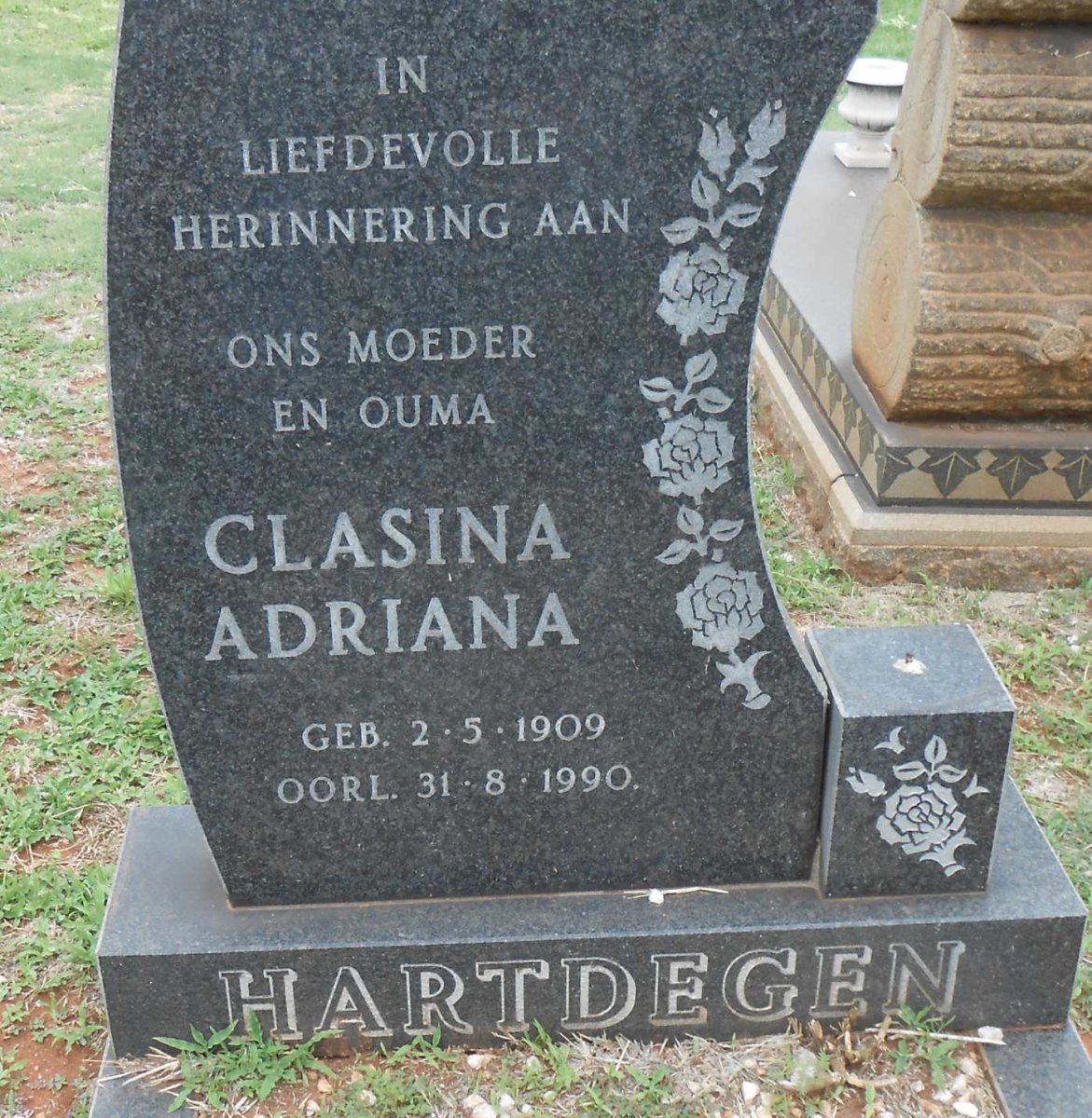 HARTDEGEN Clasina Adriana 1909-1990