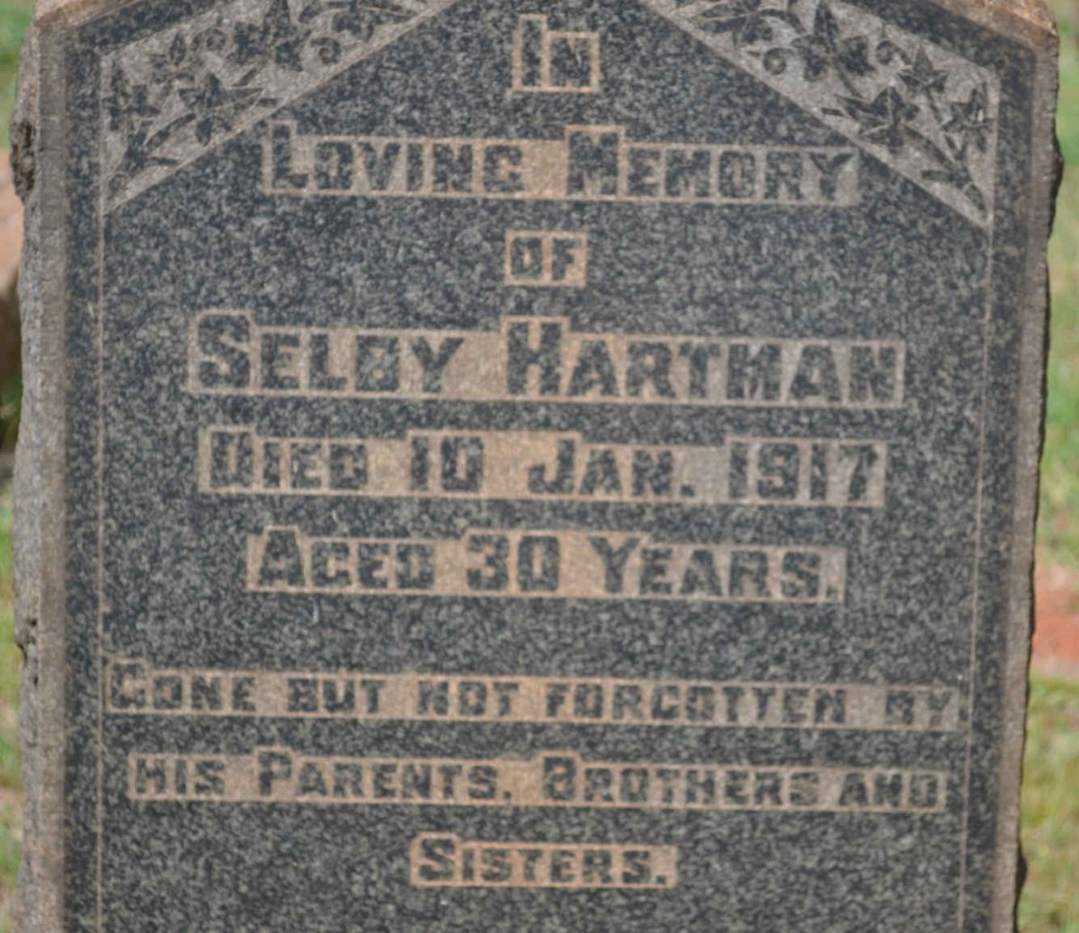 HARTMAN Selby -1917