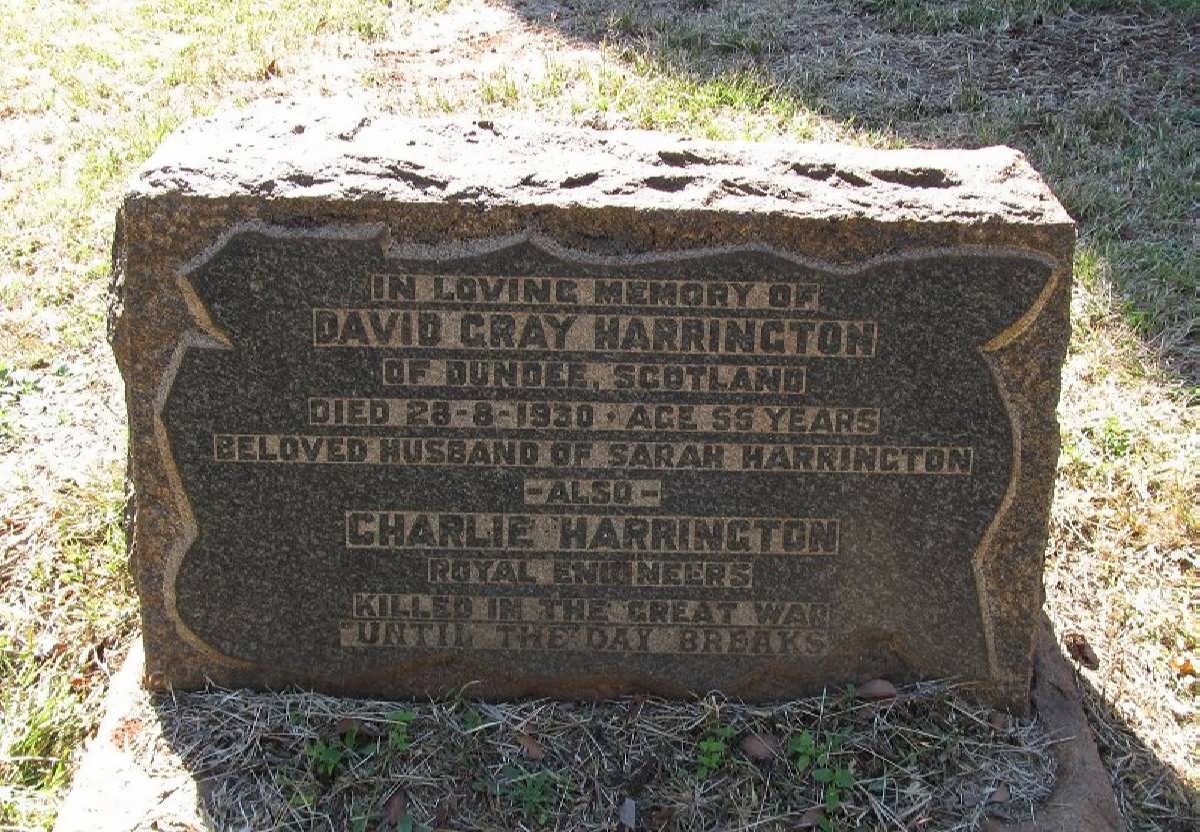 HARRINGTON David Gray -1930 :: HARRINGTON Charlie