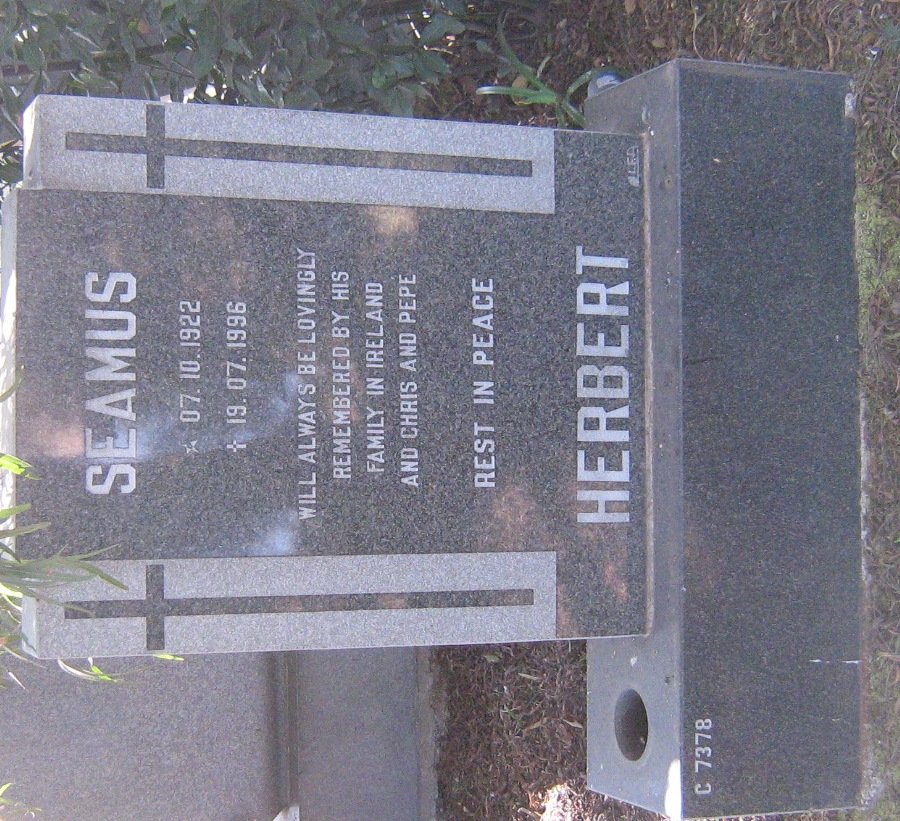 HERBERT Seamus 1922-1996