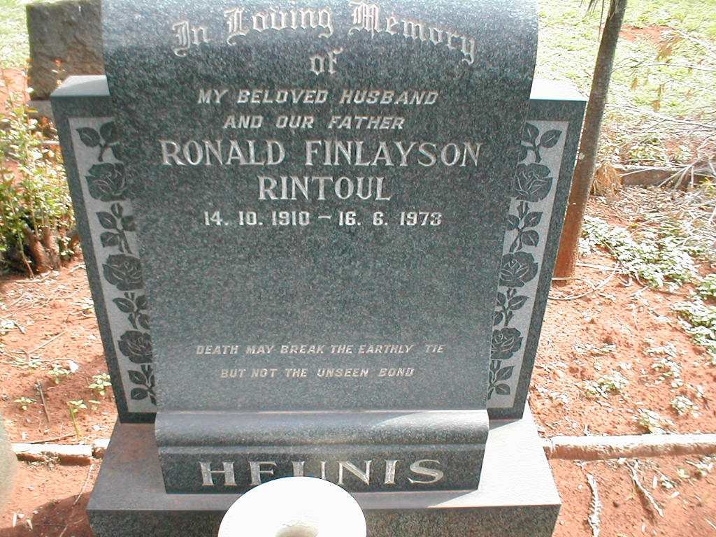 HEUNIS Ronald Finlayson Rintoul 1910-1973
