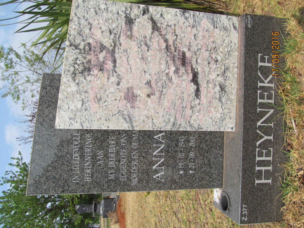 HEYNEKE Anna 1943-2001