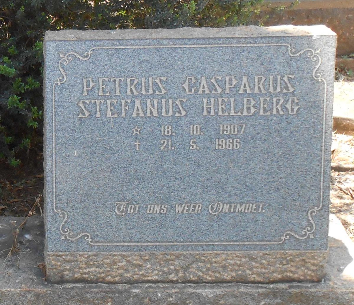 HELBERG Petrus Casparus Stefanus 1907-1966