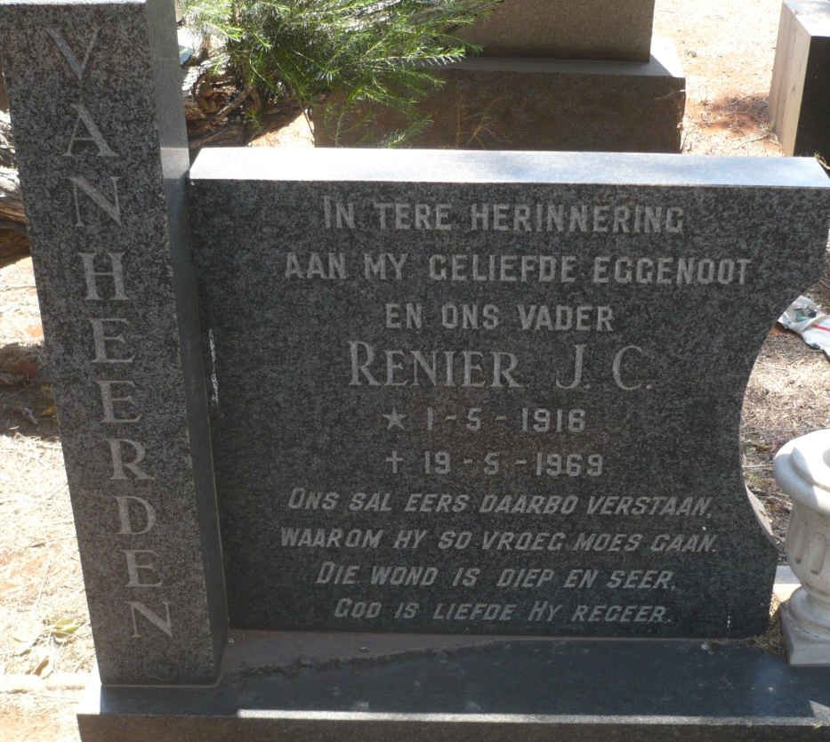 HEERDEN Renier J.C., van 1916-1969