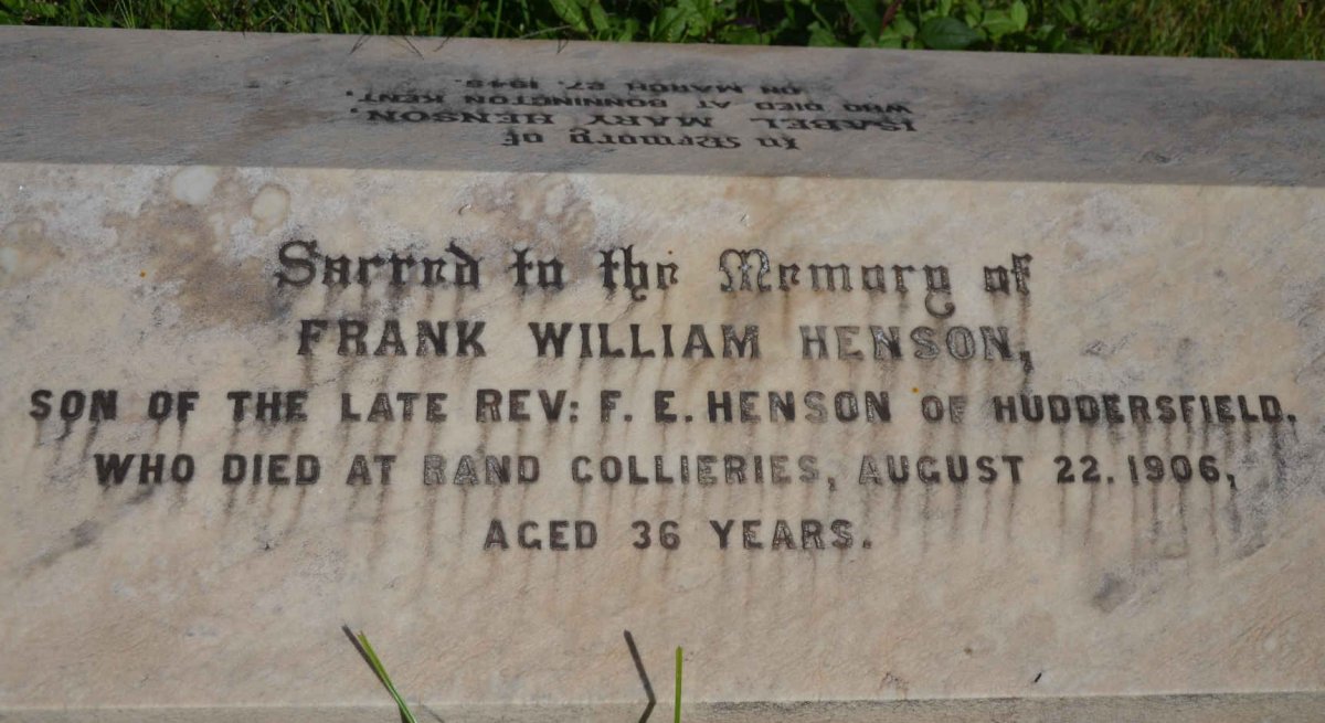 HENSON Frank William -1906