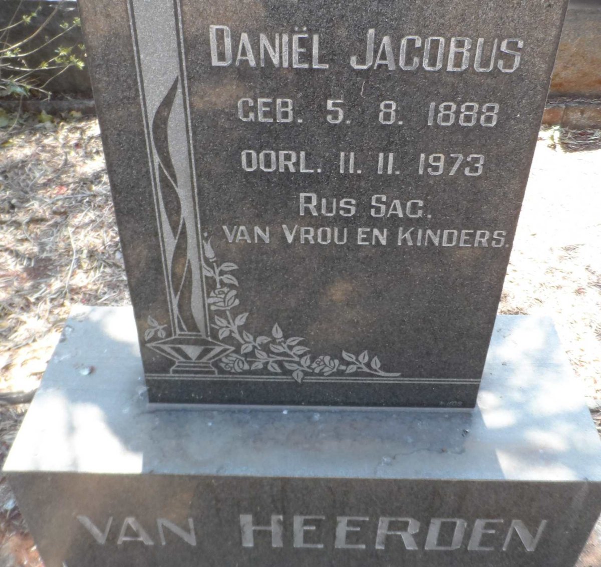 HEERDEN Daniël Jacobus, van 1888-1973