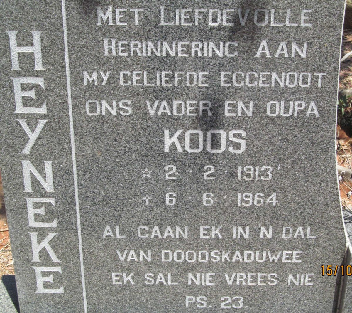 HEYNEKE Koos 1913-1964