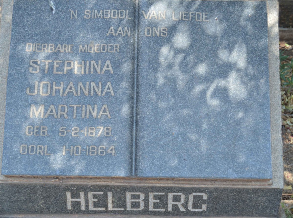 HELBERG Stephina Johanna Martina 1878-1964