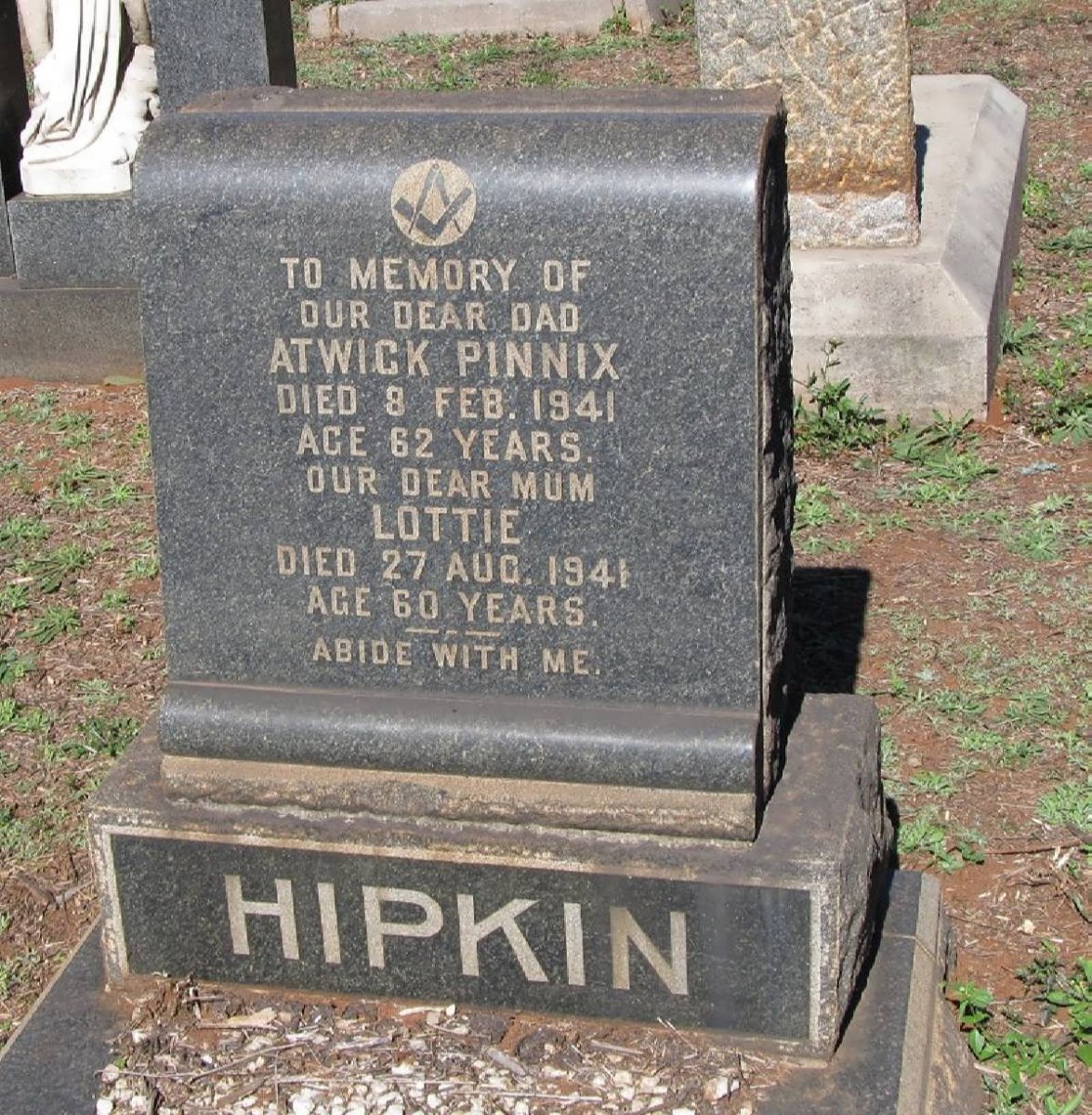 HIPKIN Atwick Pinnix -1941 &amp; Lottie -1941