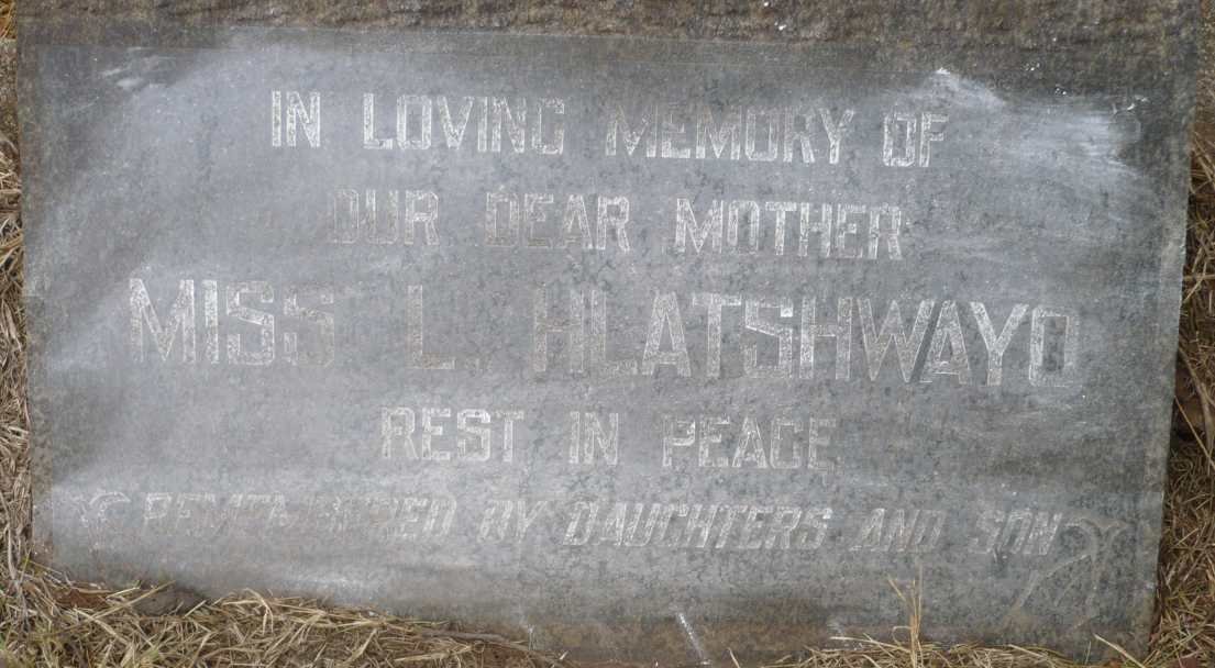HLATSHWAYO L.