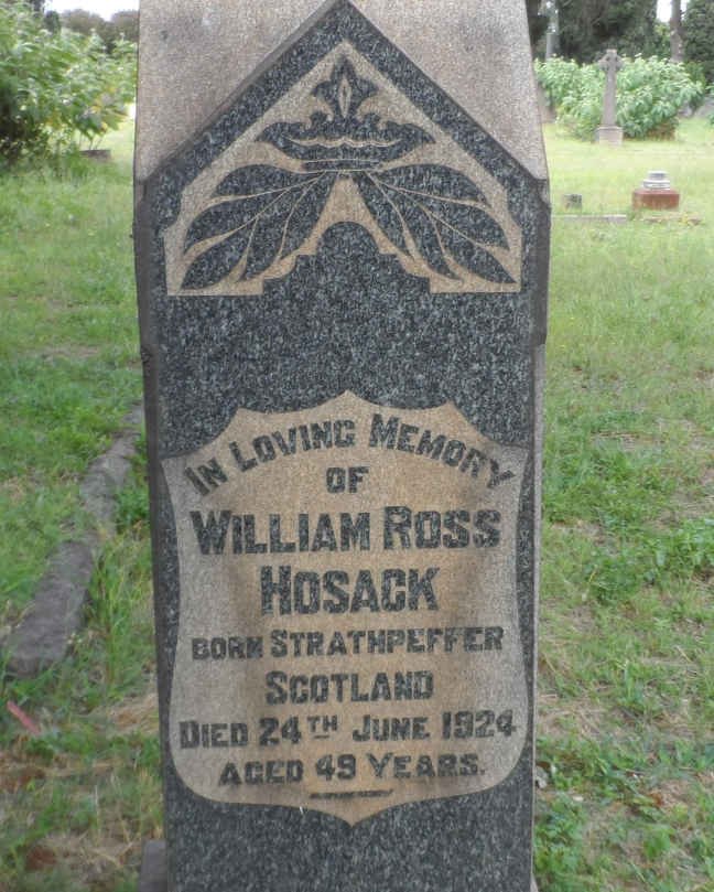 HOSACK William Ross -1924