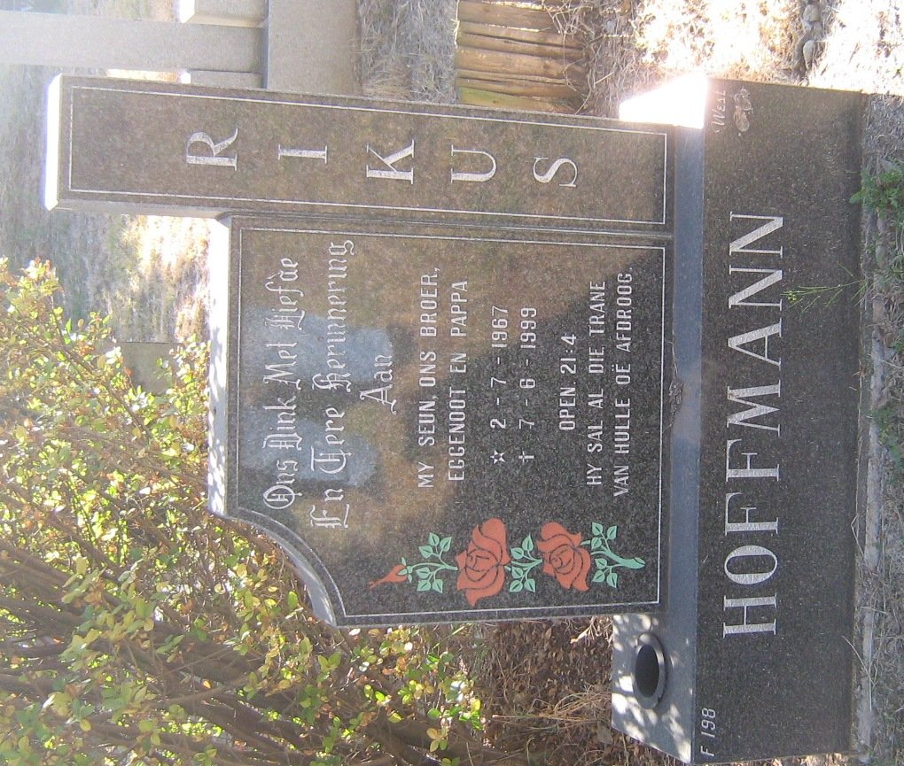 HOFFMANN Rikus 1967-1999