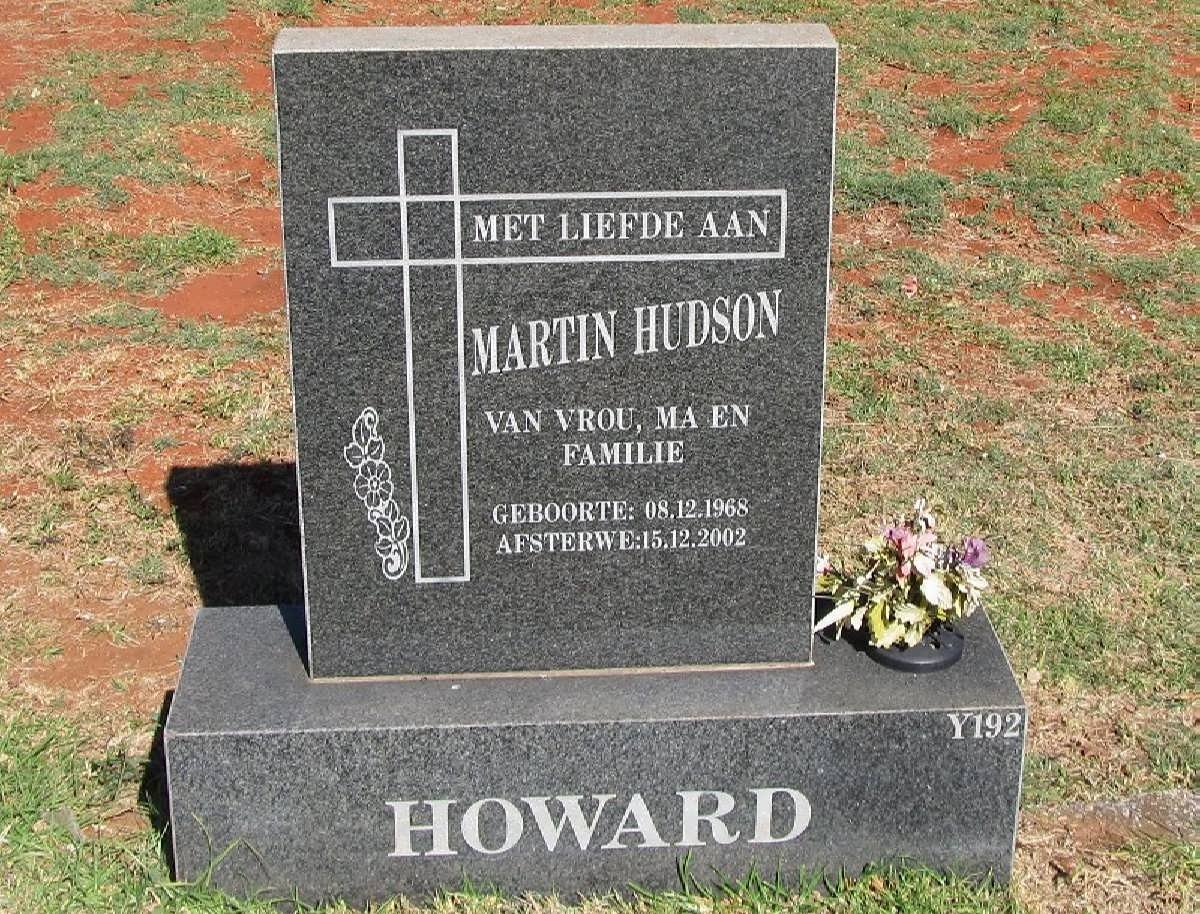 HOWARD Martin Hudson 1968-2002
