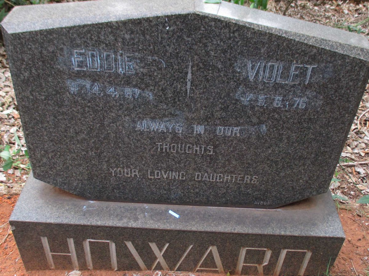 HOWARD Eddie -1967 &amp; Violet -1976