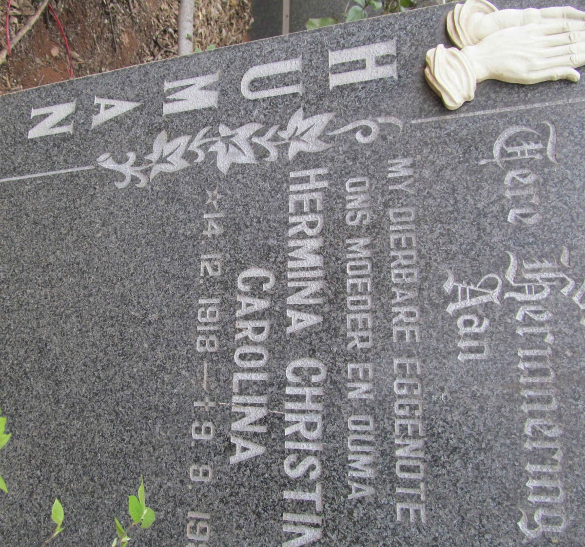 HUMAN Hermina Christina Carolina 1918-19?? 