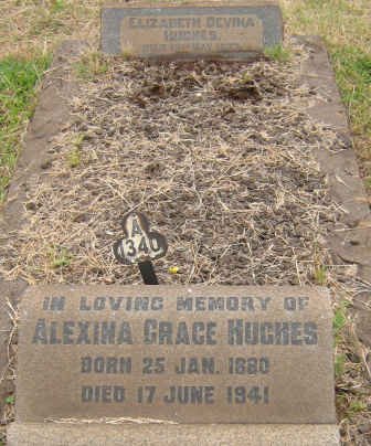 HUGHES Elizabeth Devina -1937 :: HUGHES Alexina Grace 1880-1941