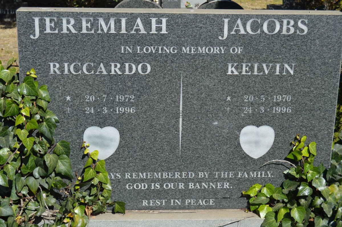 JACOBS Kelvin 1970-1996 :: JEREMIAH Riccardo 1972-1996 