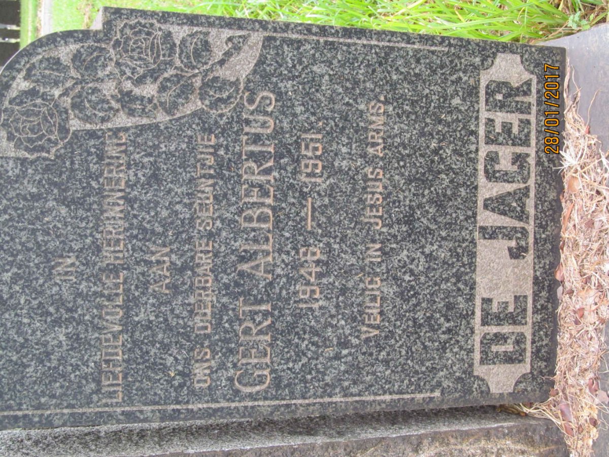 JAGER Gert Albertus, de 1946-1951