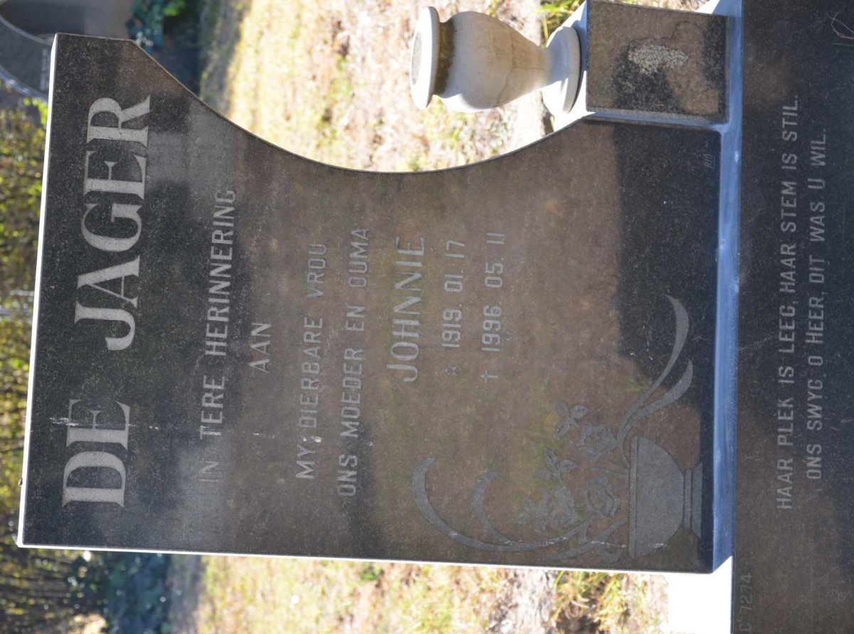 JAGER Johnnie, de 1919-1996
