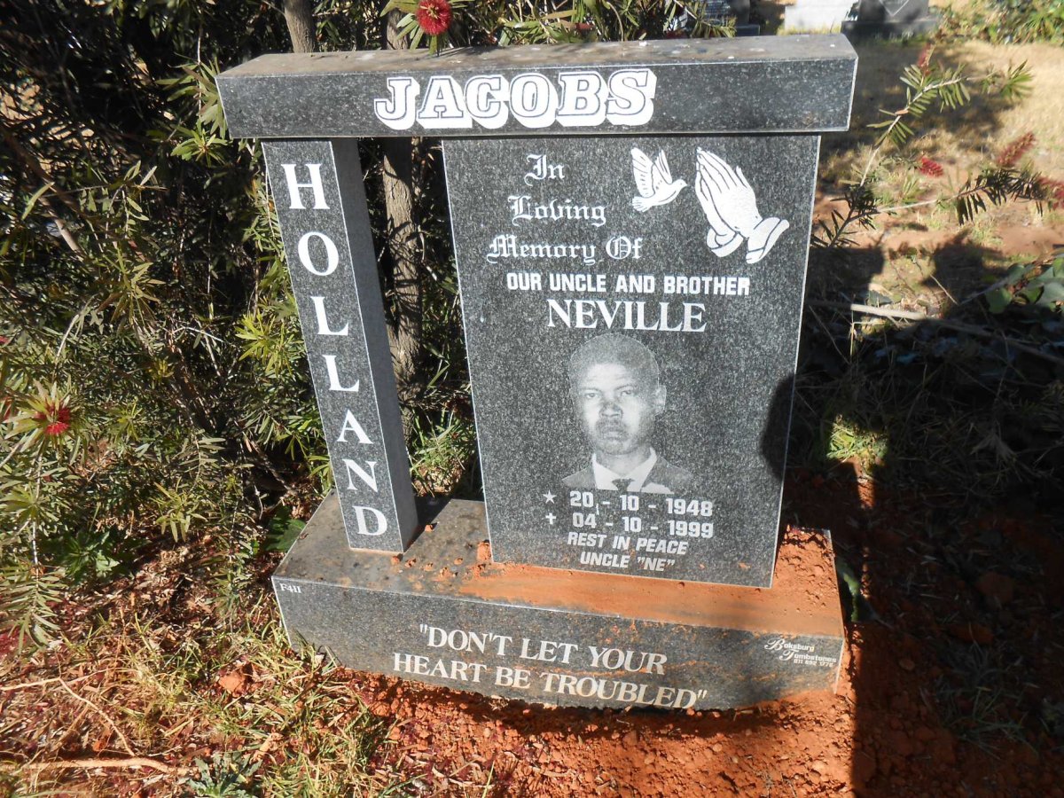 JACOBS Holland Neville 1948-1999