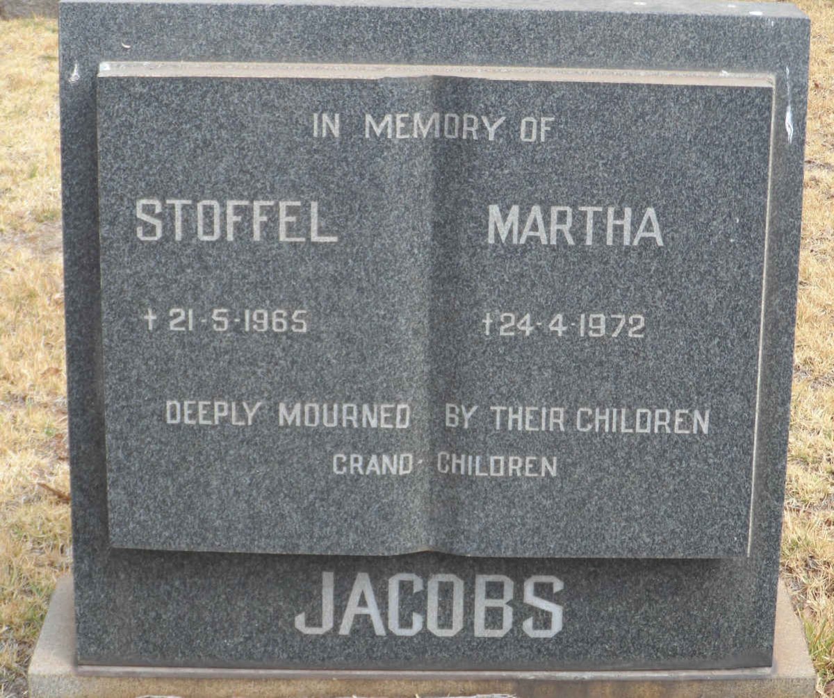 JACOBS Stoffel -1965 &amp; Martha -1972