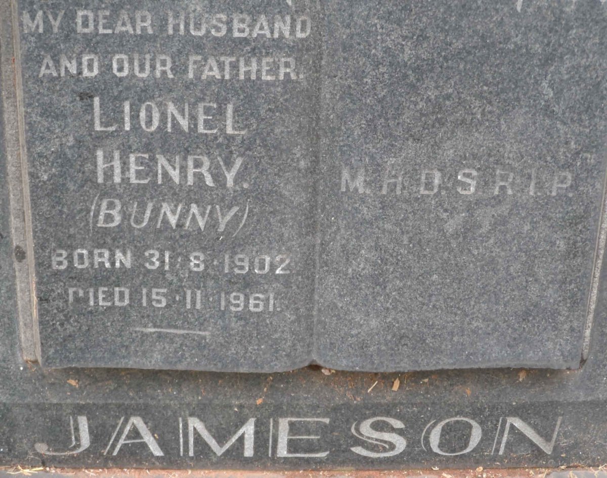 JAMESON Lionel Henry 1902-1961