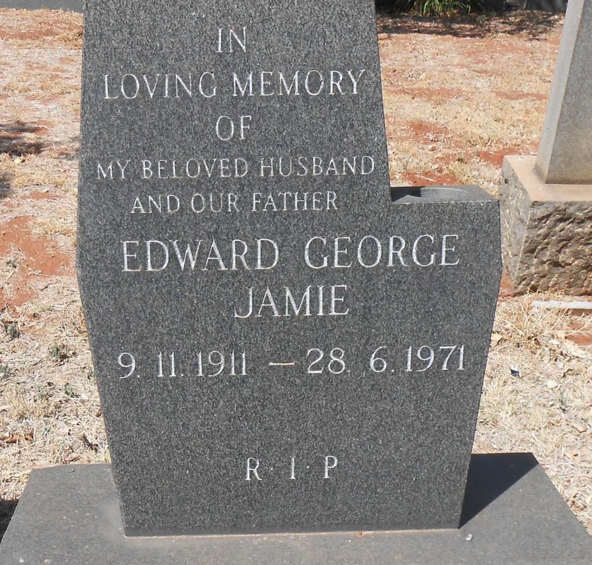 JAMIE Edward George 1911-1971