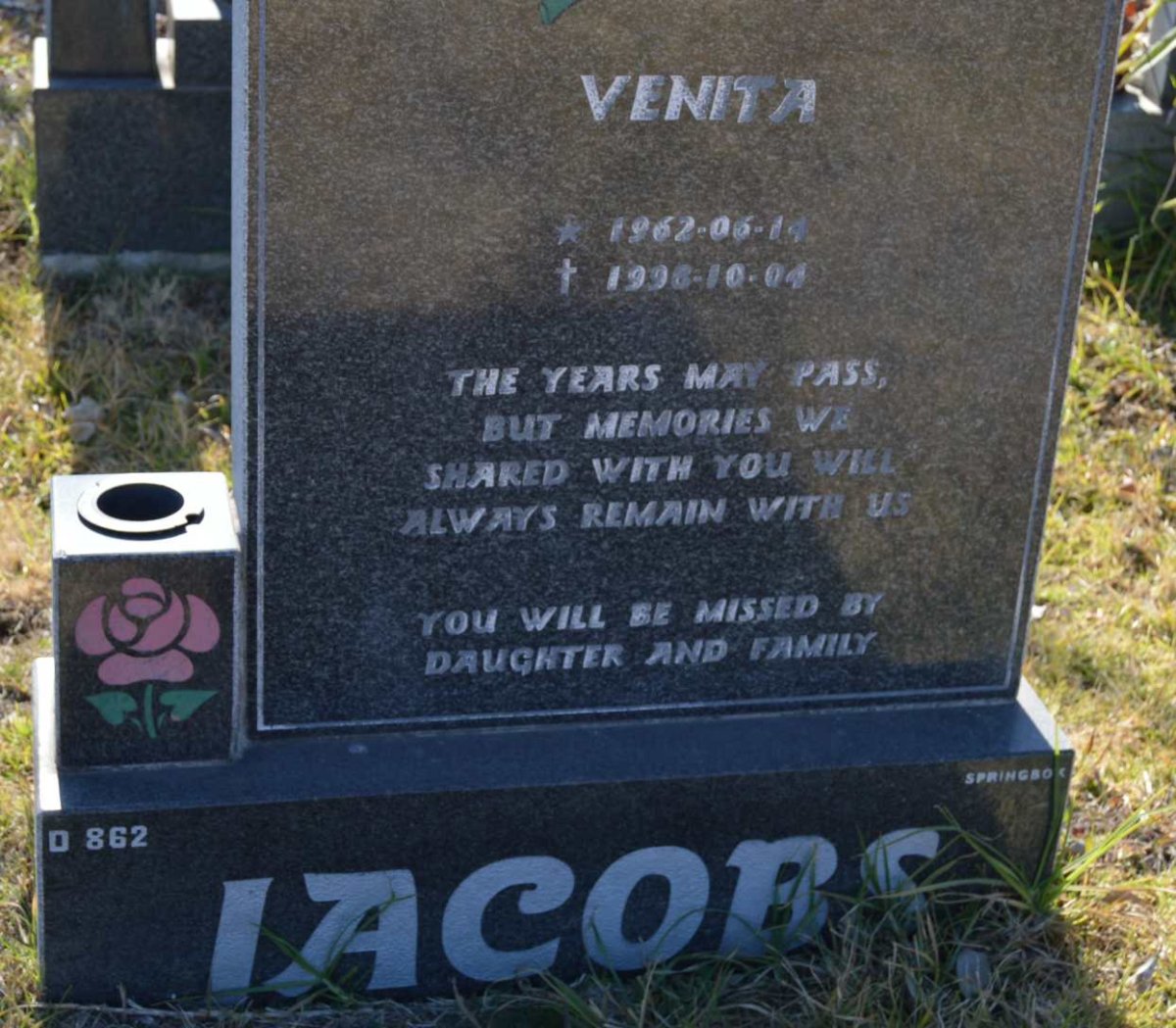 JACOBS Venita 1962-1996