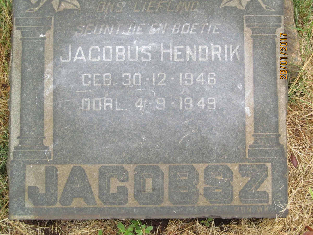 JACOBSZ Jacobus Hendrik 1946-1949