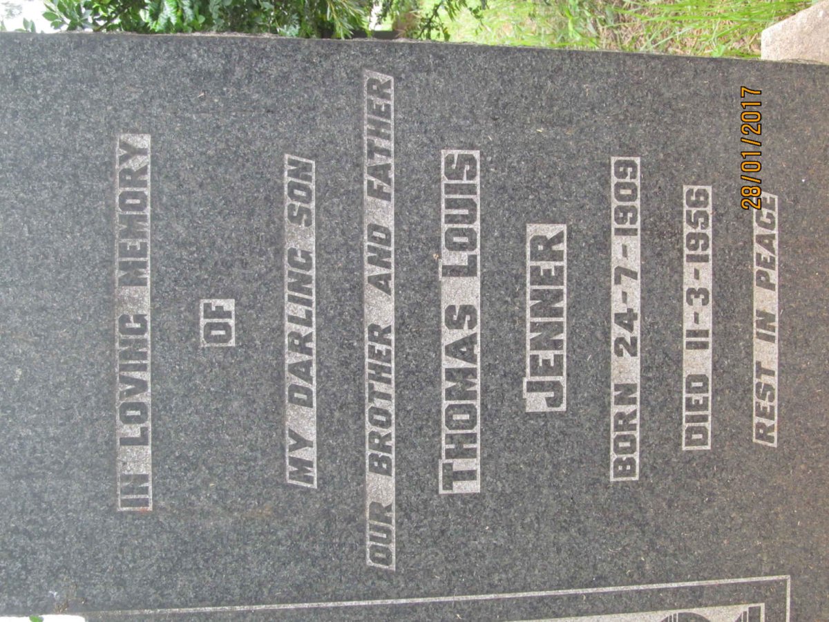 JENNER Thomas Louis 1909-1956