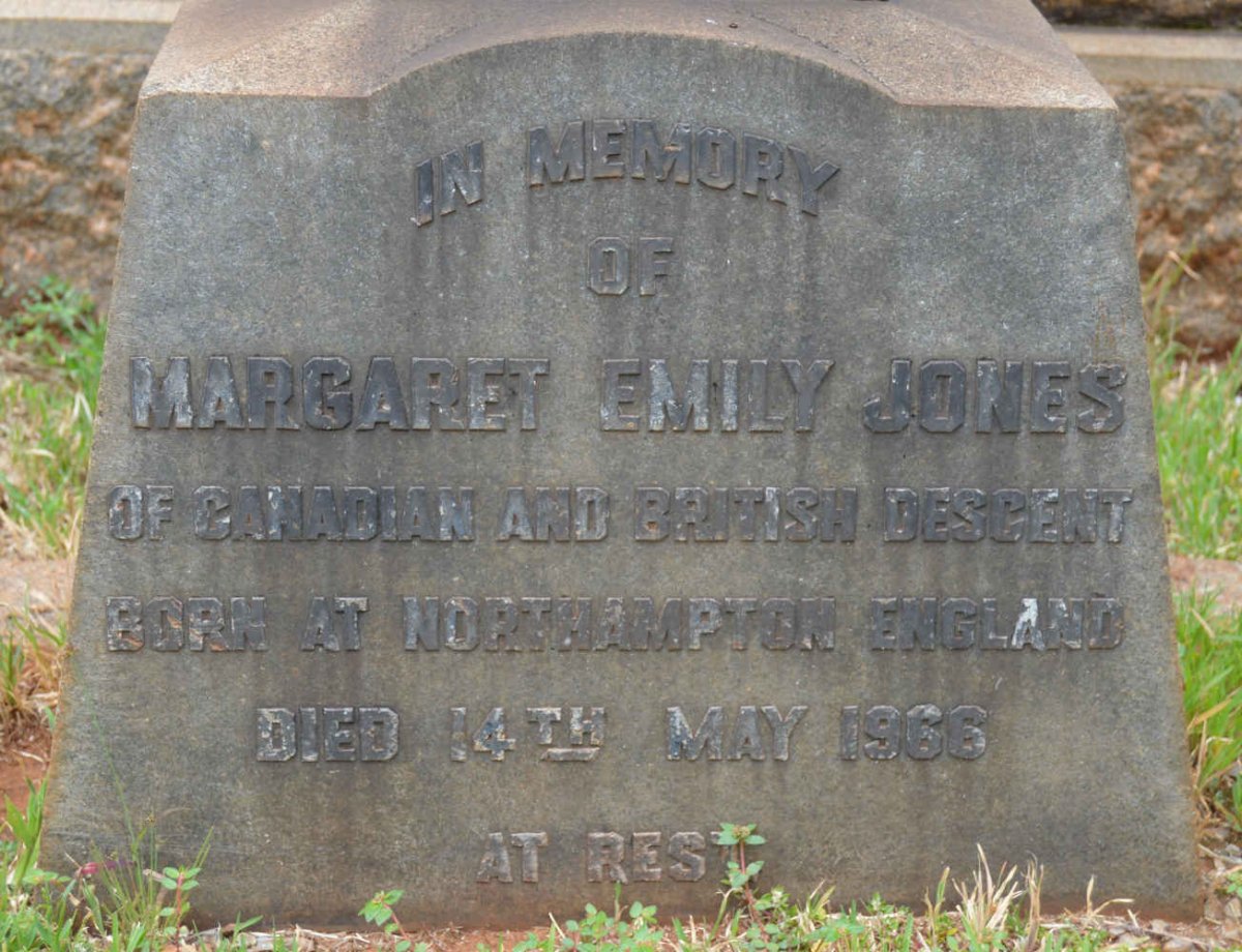 JONES Margaret Emily -1966