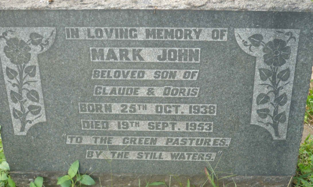 JOHN Mark 1938-1953