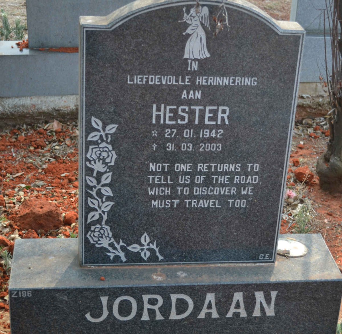 JORDAAN Hester 1942-2003