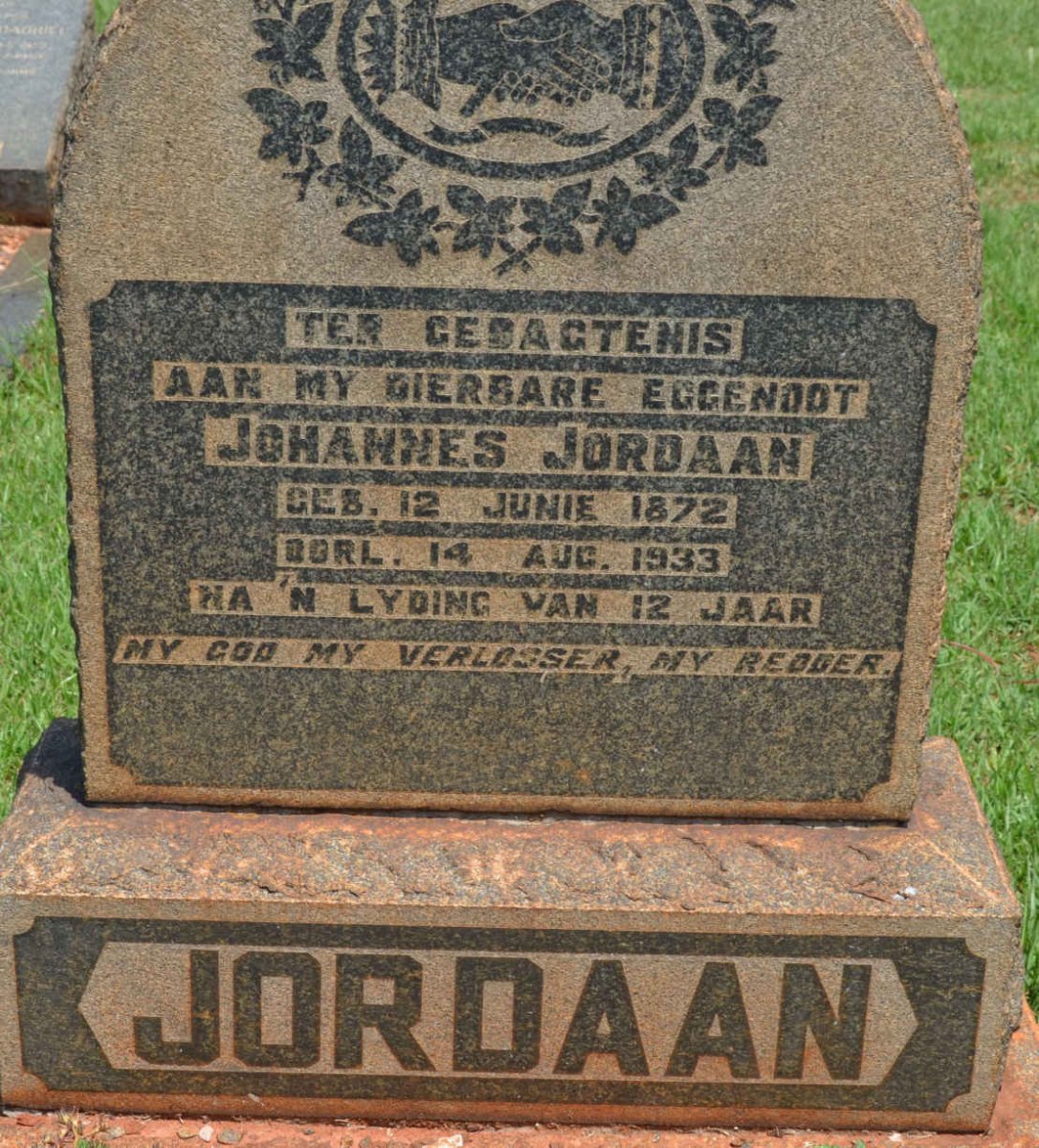 JORDAAN Johannes 1872-1933
