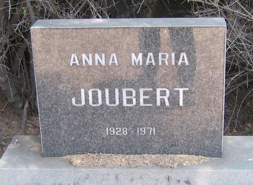 JOUBERT Anna Maria 1928-1971
