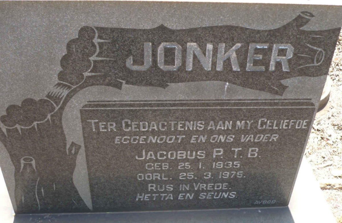 JONKER Jacobus P.T.B. 1935-1975