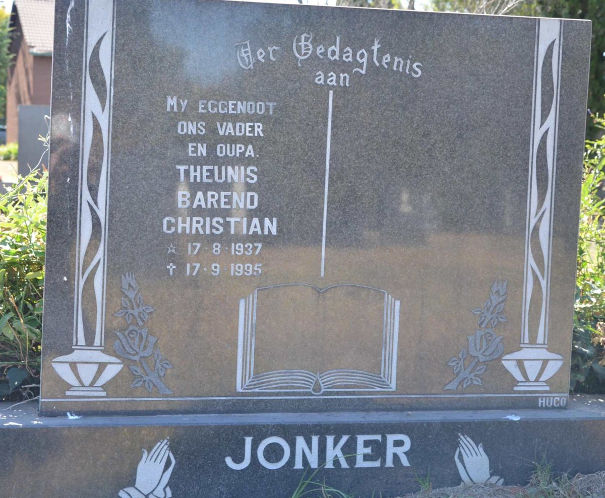 JONKER Theunis Barend Christian 1937-1995