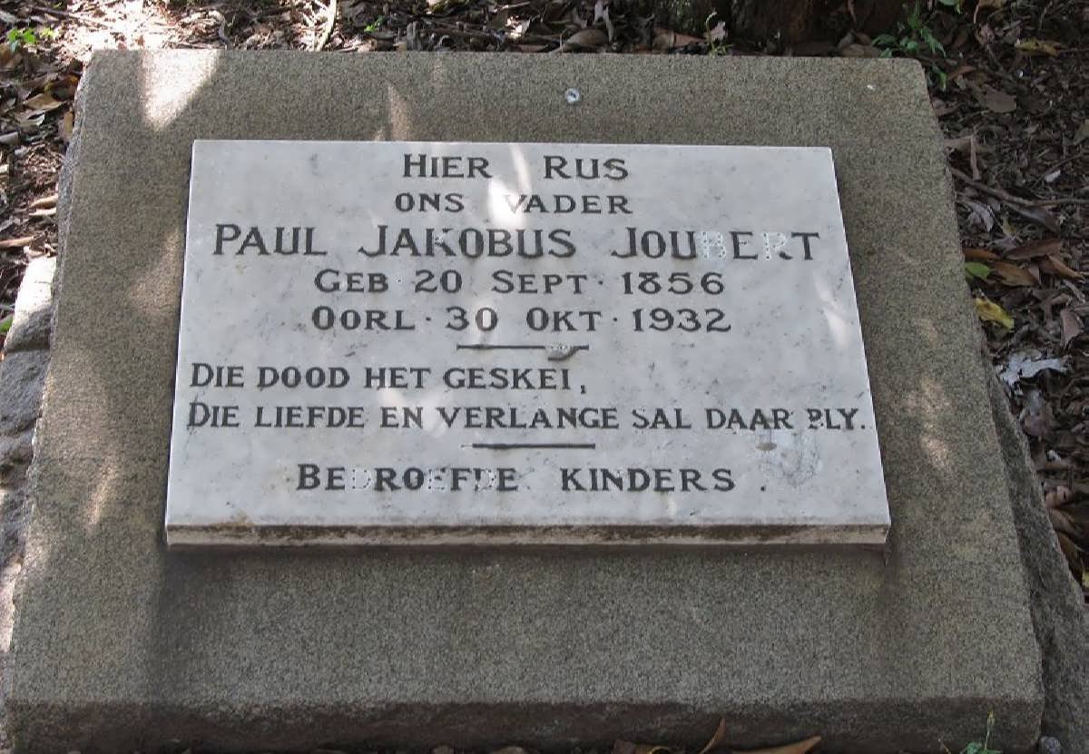 JOUBERT Paul Jakobus 1856-1932
