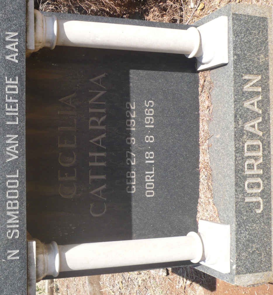 JORDAAN Cecelia Catharina 1922-1965